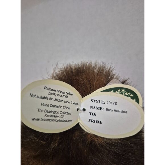 Bearington Bear Collection Baby Heartford 1917S - Picture 9 of 10